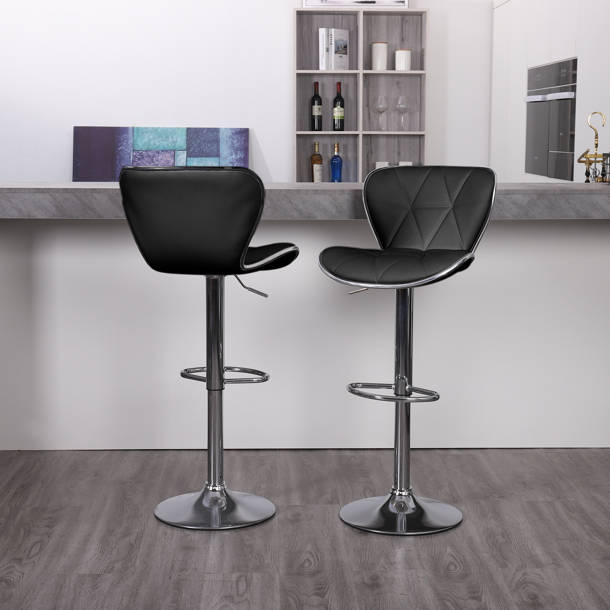 Wade Logan® Loxley Swivel Adjustable Height Bar Stool & Reviews Wayfair